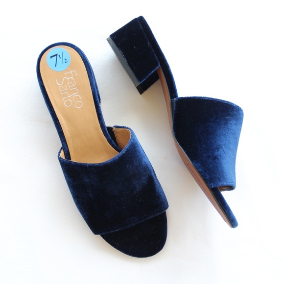 royal blue mules